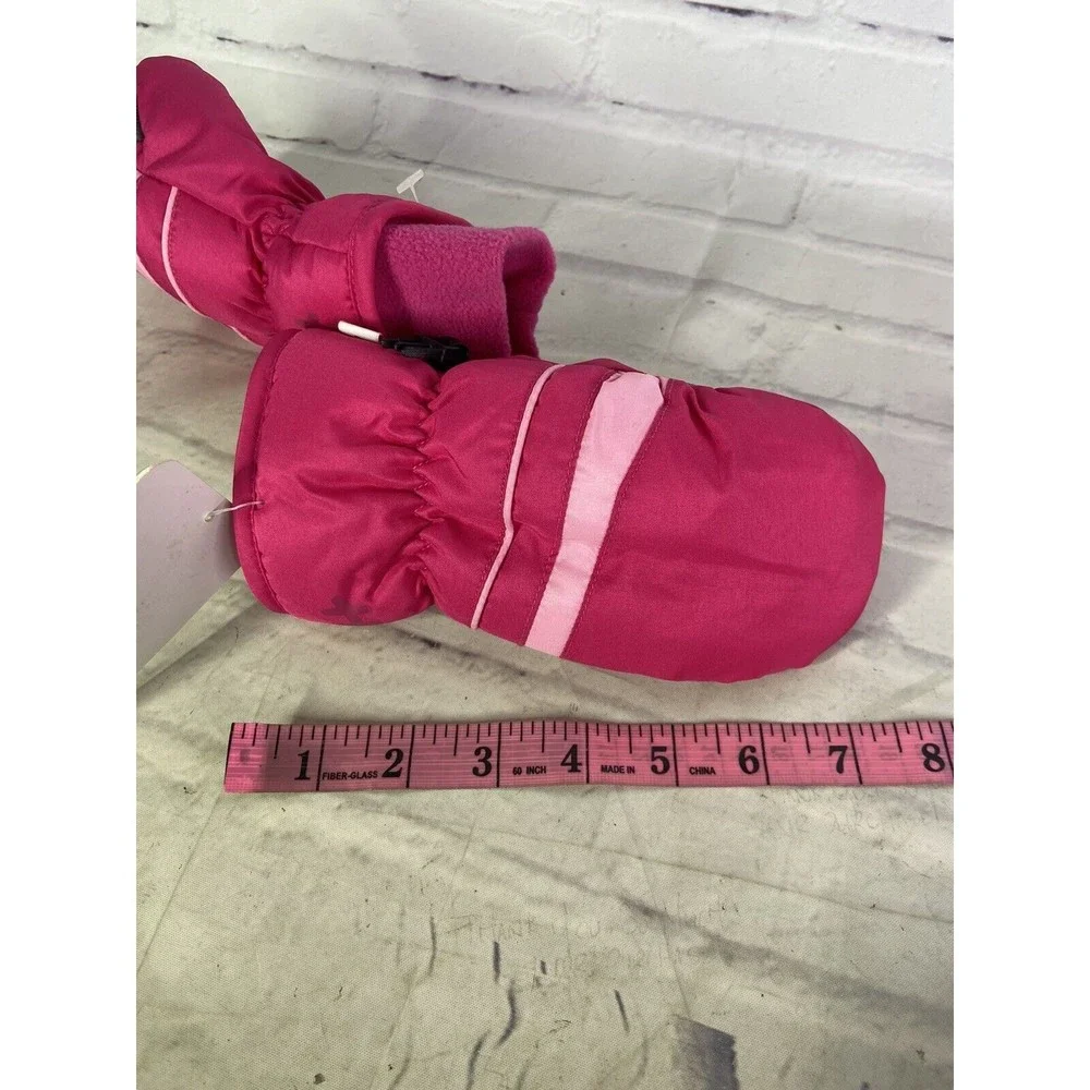 Hot Paws Girls Size 4-6 Years Winter Ski Snow Gloves Pink Insulated Lined NEW